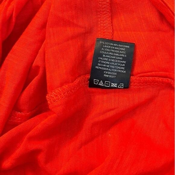 Sanctuary Ladies Large Dream On Twisted Tee T Shirt Bright Red Orange NWT - Picture 6 of 6